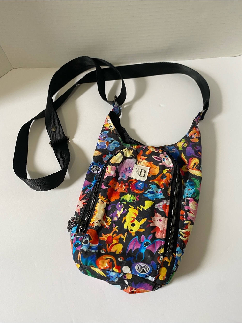 Handmade Pokémon Crossbody Water Bottle Holder Bag